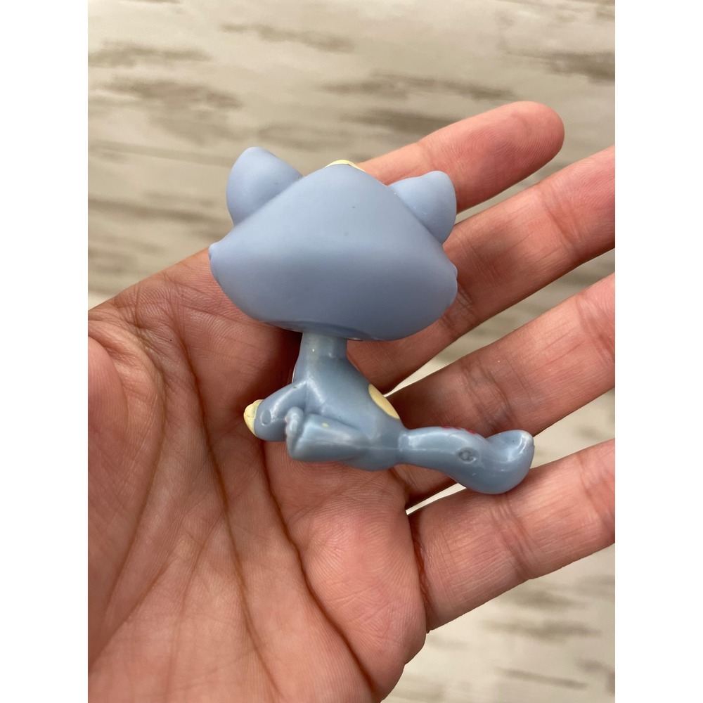 Littlest Pet Shop Bon Bon Tabby Cat Blue Gray Pink Yellow #1155 Kitten RARE LPS - Picture 8 of 9